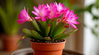 Заливаем горсть водой – и декабрист отблагодарит россыпью бутонов, будут переть на каждом сегменте