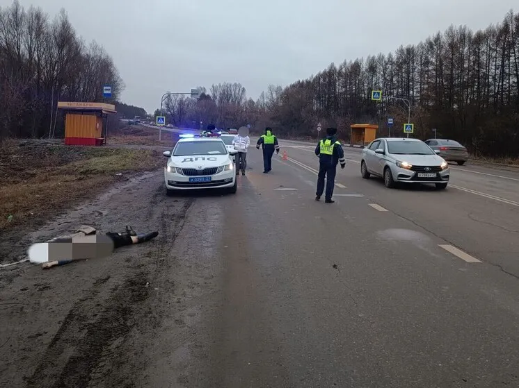 На пешеходном переходе под Чебоксарами водитель иномарки сбил насмерть женщину