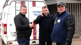 В рязанских Борках прошла отработка эвакуации населения на случай половодья