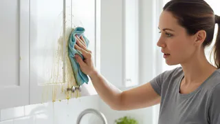 Как очистить кухонный фасад от жира за 10 минут: простое домашнее средство - без соды и химии