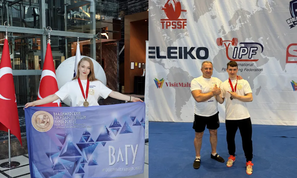 Студенты ВлГУ блестяще выступили на Кубке мира по пауэрлифтингу в Турции!