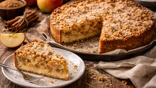 Яблочный насыпной пирог «Три стакана» — в разы вкуснее шарлотки и гораздо проще в приготовлении