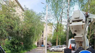 В районе улицы Егорова во Владимире установлены две новые опоры освещения