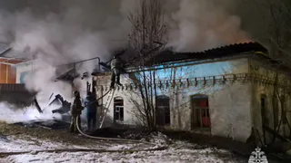 В Михайлове загорелся дом