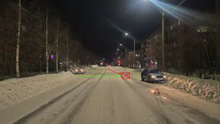 В Коми автоледи сбила мужчину, пересекавшего дорогу в неположенном месте