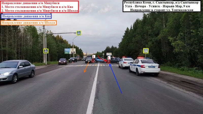 В Коми за сутки произошло 4 аварии с пострадавшими - все в Сыктывкаре