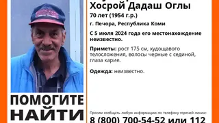 В Коми бесследно пропал 70-летний мужчина