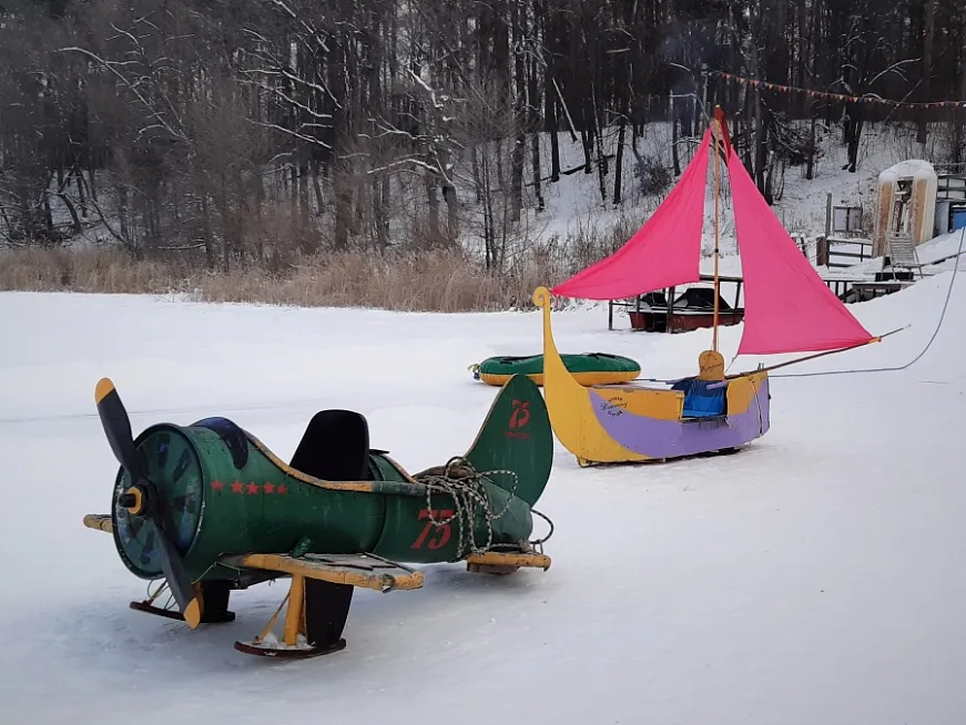 В Нижнекамске состоялся фестиваль креативных санок «Чана-шоу»