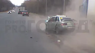 Момент столкновения на Южной окружной был записан на видеорегистратор