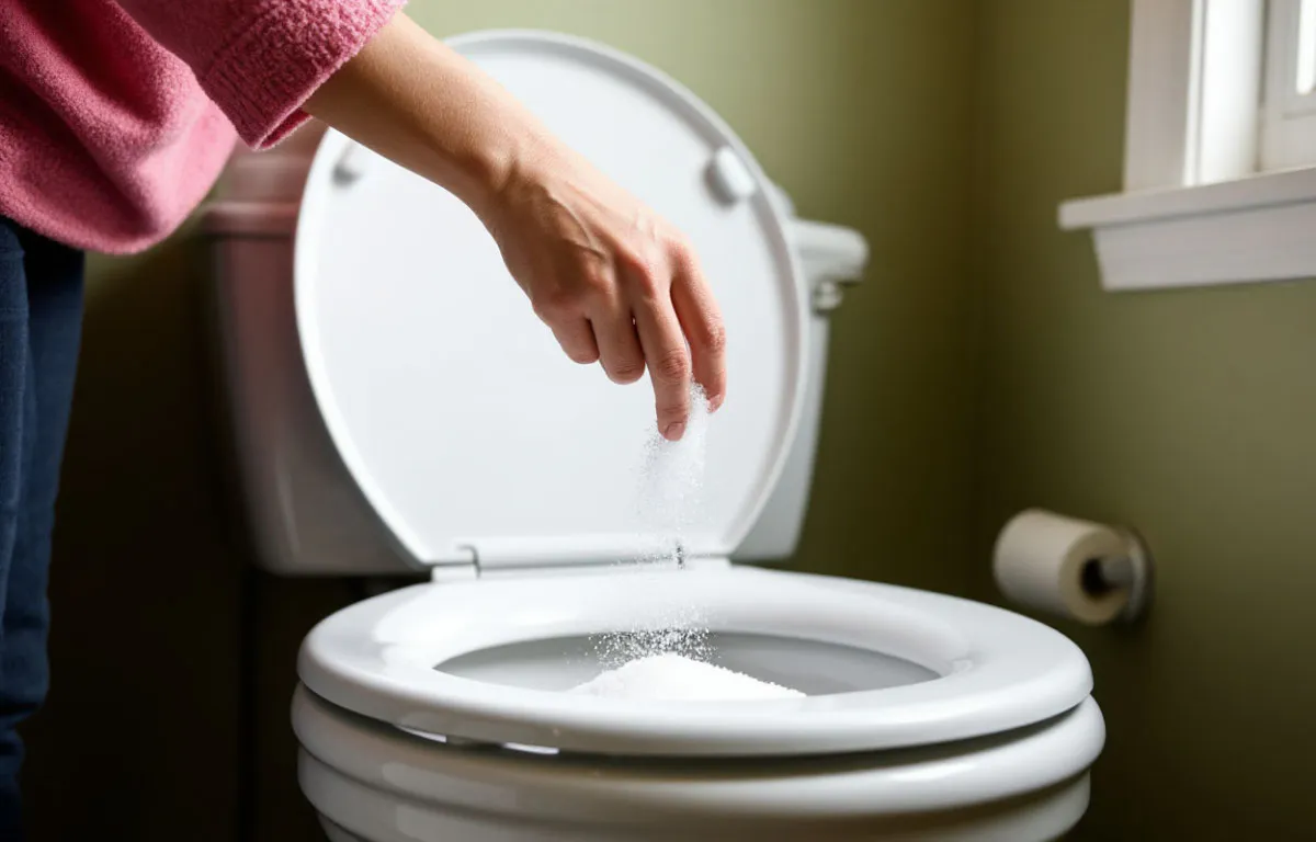 Ложка соли в унитаз на ночь: утром я ахнул - проверяю совет горничной, который работает лучше химии