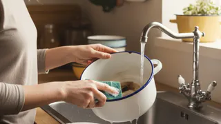 Как быстро восстановить скол эмали на любой эмалированной посуде: хитрый трюк с  чудо-порошком и огнем - сияют краше новых