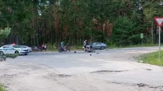 В Рязани в серьезную аварию попали два байкера 