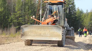 В Гусь-Хрустальном районе завершается ремонт щебёночной дороги Анопино – Комиссаровка