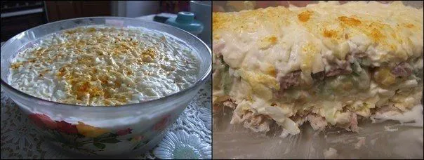Очень вкусный салат с курицей