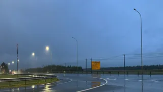 В Собинском районе восстановили освещение на трассе М-7