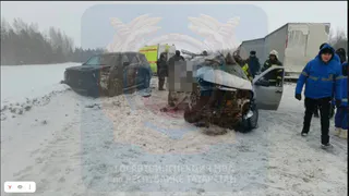 Смертельное ДТП с участием трёх автомобилей произошло в Дрожжановском районе