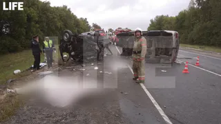 СМИ: Все погибшие в аварии с микроавтобусом - граждане Таджикистана