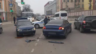 Столкнулись на перекрестке: в центре Рязани произошло ДТП