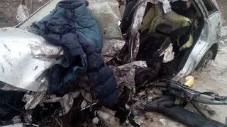 На трассе М5 «Урал» Opel врезался в VW Caravelle. Есть пострадавшие