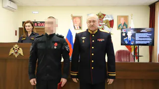 Пятерых офицеров рязанского СОБР наградили за участие в СВО