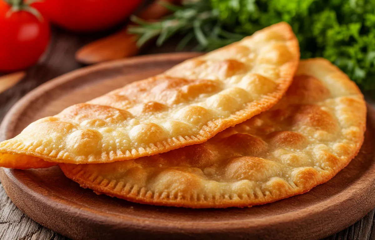 Пожарила «Смачные» чебуреки из Ермолино. Показываю, сколько в них начинки и из чего она