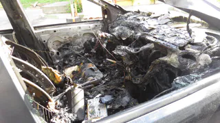 Ночью в Сасове сгорела машина