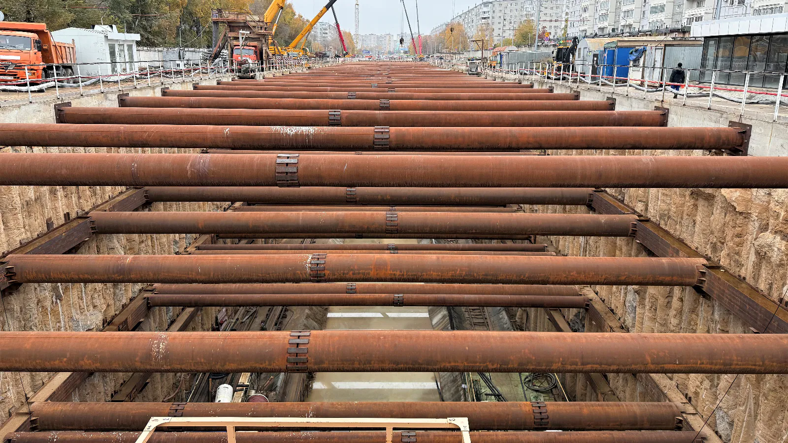 Готовность первого участка новой линии казанского метро достигла 46 %