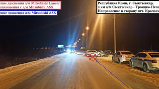 Под столицей Коми столкнулось две иномарки