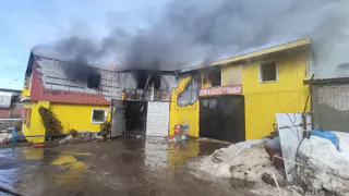 Во Владимире загорелся автосервис