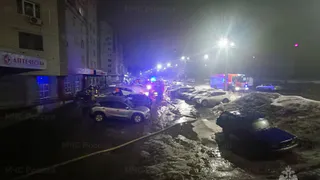 Во Владимире загорелся продуктовый магазин в жилом доме