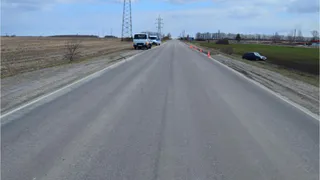 Под Рязанью автоледи улетела в кювет на большой скорости