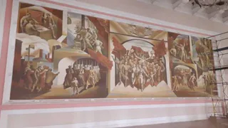 После резонанса в СМИ, в Брянском драмтеатре открыли для обозрения монументальное панно «Победа»