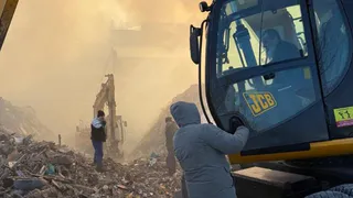 В Гусь-Хрустальном из-за пожара на станции ТКО перекрыли улицу