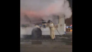 На Московском шоссе в Рязани выгорел троллейбус