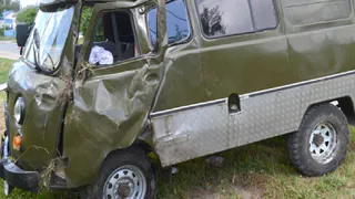 В Пителине Рязанской области 1 июля перевернулся УАЗ