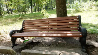 В парке Гагарина установили новые скамейки "для любителей полежать"