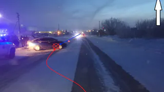 Авария в Усинске: столкнулись два легковых авто