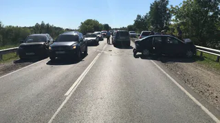 В Рязанской области в ДТП с 6-ю автомобилями пострадали три человека