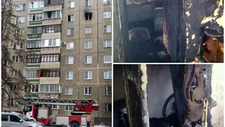 Пожарные Челябинска спасли мужчину из горящей квартиры на 7 этаже многоэтажки