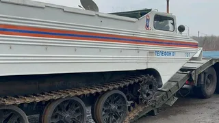 В Заокское Рязанского района направили транспортёр для переправы людей