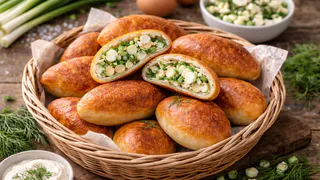 Пирожки "Минутка" на кефире: пеку, пока закипает чайник — и они получаются пышными, как облака