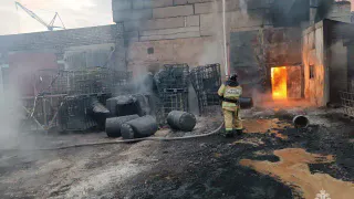 Производственный цех сгорел под Магнитогорском