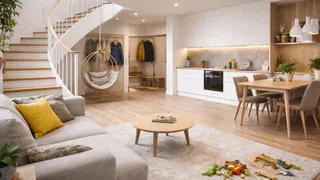 Пентхаус для многодетной семьи: как современный интерьер решает задачи, с которыми не справляется обычная квартира