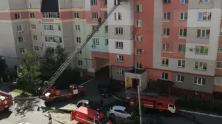 Пожар в Советском районе по ул. Брянского Фронта