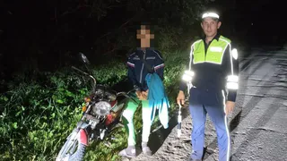 Рязанские полицейские задержали трех подростков на мототранспорте