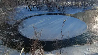 В Сараевском районе на реке «Верда» запечатлели редкое природное явление