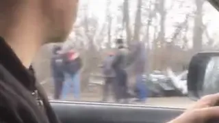 Видео: кадры с места аварии в Рыбновском районе, где погибли три человека