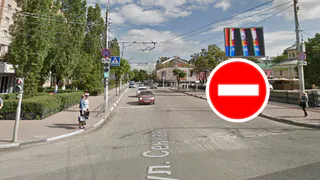 В Рязани временно перекрыли Сенную улицу