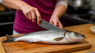 Любую рыбу чищу руками за считанные минуты:  нож и кипяток не нужны – кухня остается чистая
