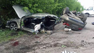 Полиция опубликовала фото с места смертельного ДТП 29 мая в Сапожке